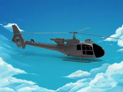 AEROSPATIALE GAZELLE 3D model