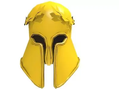 THE GOLD HELMET OF ATHENS Low-poly 3D model