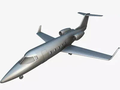 Learjet 55 - 3D Printable Model 3D print model