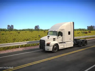 Semi Truck Generic Simple Interior 3D model