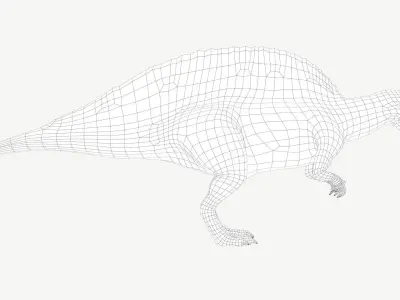 Spinosaurus dinosaur Low-poly 3D model