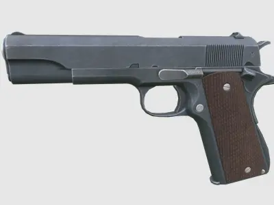 Colt M1911 Low-poly 3D model