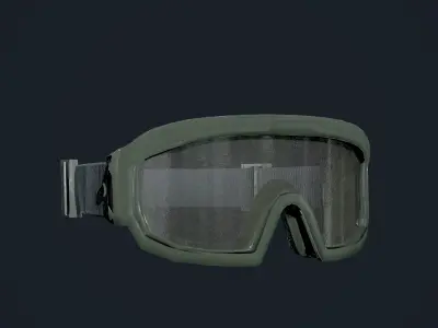Military Gear Equipment Goggles Game Ready Low-poly 3D model