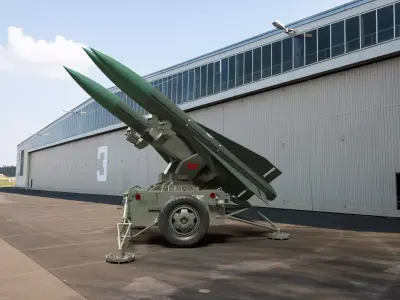 MIM-23 Hawk Low-poly 3D model