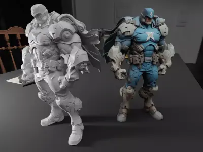 Armored Super Soldier 3D print model