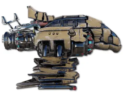 Heavy Spy Plane Low-poly 3D model