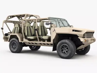 Chevy Colorado ZR2 military ISV 3D model