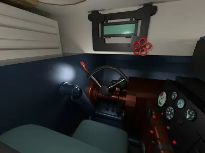 Fully built Panzer Tiger Tank Late 1944 v1 Firing HDRI 3D model