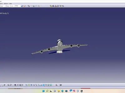 Airbus A380 IRAN AIR HOMA 3D model