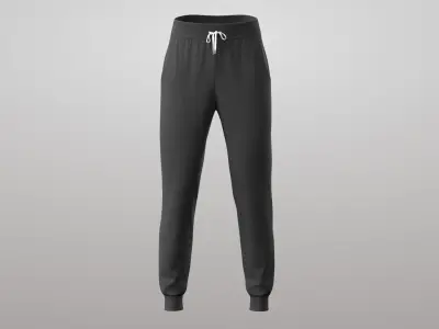 Sports Pants Male 01v PBR 3D model