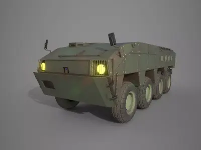 TATA Kestral APC LowPoly Low-poly 3D model