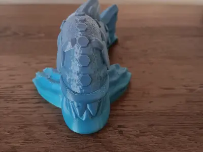 Steam Punk Piranha - flexi fidget toy 3D print model