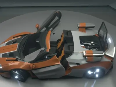 scifi weapon vehicle Low-poly 3D model