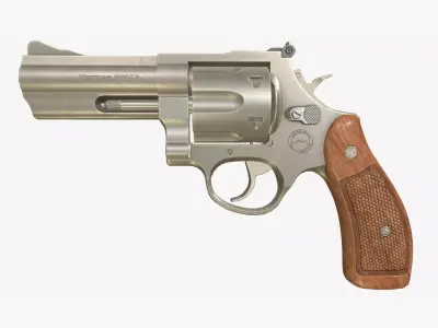 Revolver Generic PBR Low-poly 3D model