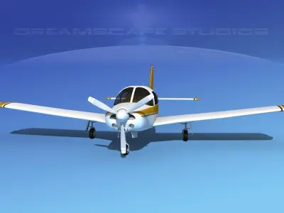 Piper Turbo Arrow 240 V07 3D model