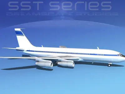 Boeing 707-320 SS Corporate 3 3D model