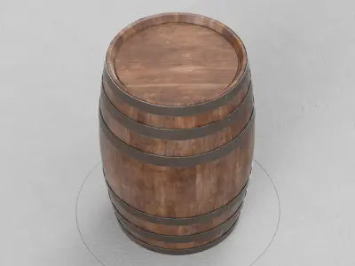 Barrel 3D model 10