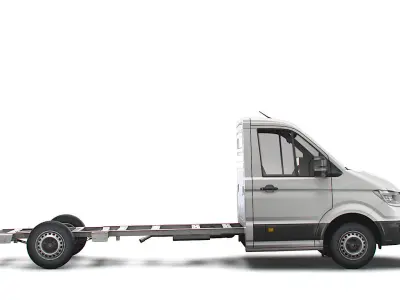 VW Crafter CR35 Long Flat frame chassis 2021 3D model