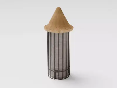 Medieval Silo Low-poly 3D model