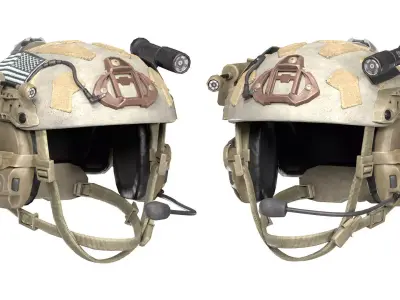 MILITARY GAME-READY OPS-CORE Super High Cut Helmet Low-poly 3D model