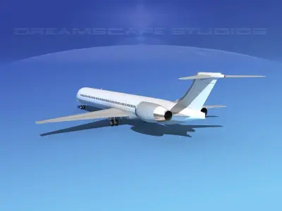 McDonnell Douglas MD-90 Unmarked 1 3D model