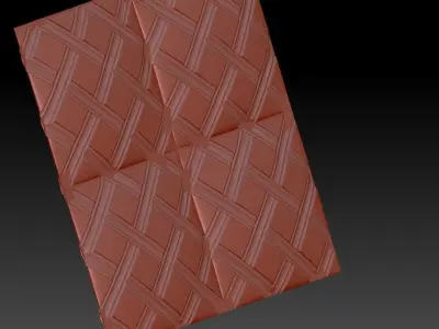 3D WALLPANEL 600MM x 600MM Free 3D model