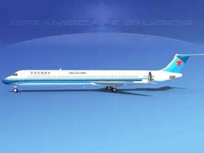 McDonnell Douglas MD-90 China Southern 3D model