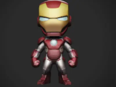 Iron Man Baby marvel robot 3D print model
