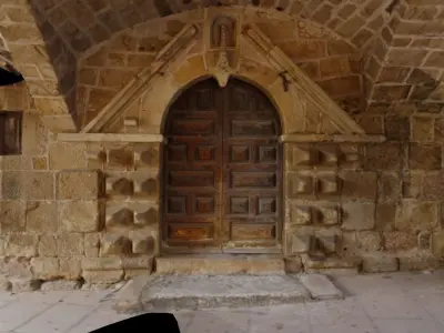 Door of the hopital saint-jacques Pradelles France 3D model