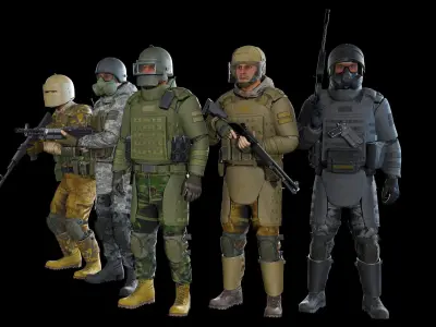 Assault Low-poly 3D model