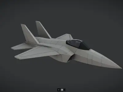 Spacecraft Jet aircraft plane 3dmodel 3 3D model