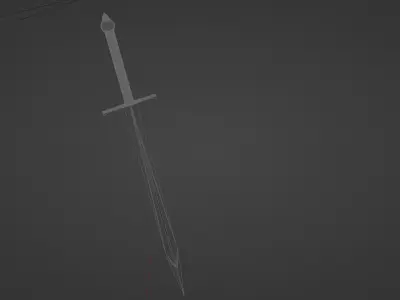 Two-Handed Sword Free Free low-poly 3D model
