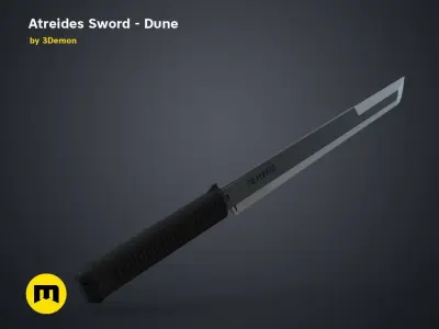 Atreides Sword 4 - Dune 3D print model purchase