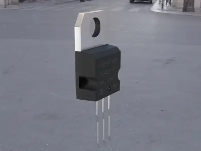 Mosfet Transistor 3D model