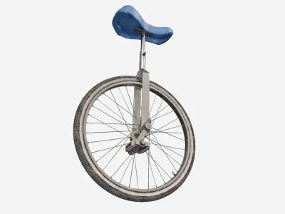 Unicycle Low-poly 3D model purchase
