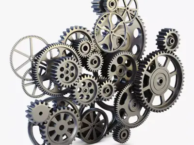 Gear mechanism v 2 3D model