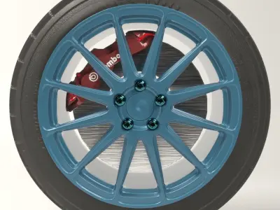 BBS FS3 rim 3D model