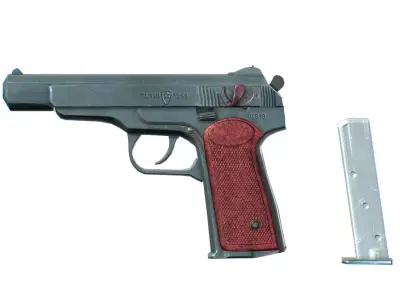 USSR Stechkin Automatic Pistol - APS Low-poly 3D model