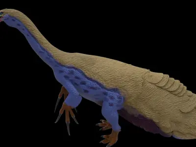 Therizinosaurus dinosaur Low-poly 3D model