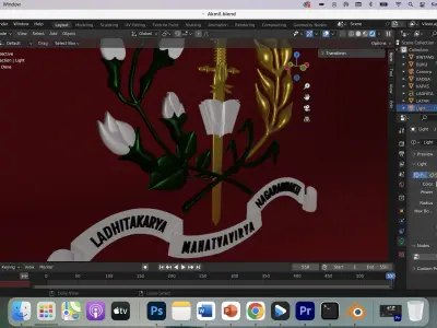 3D Logo Akademi Militer Free 3D model