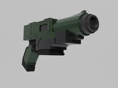 Warhammer 40k Hand Cannon Low-poly 3D model
