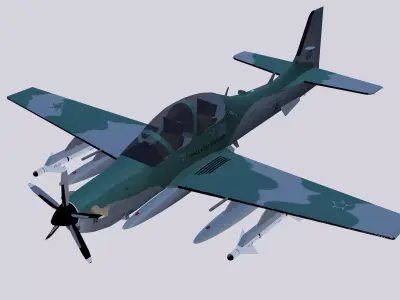 A-29B Super Tucano 3D model