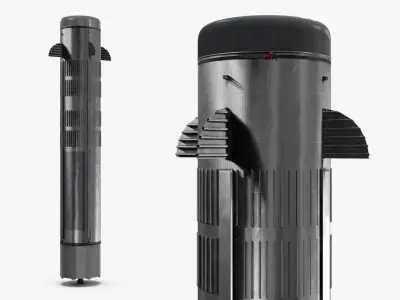 Vertical Launch Rocket with Finned Design 3D model