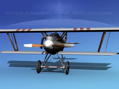 Pfalz DIII WWI Fighter  3D model