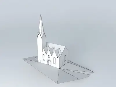 Hallstatt church Free 3D model