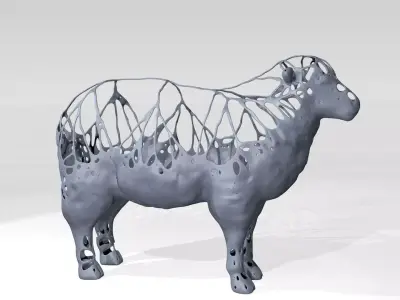 Sheep Dust Voronoi 3D model