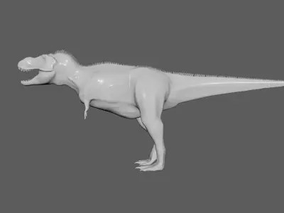 No Texture Tyrannosaurus Rex 3D model