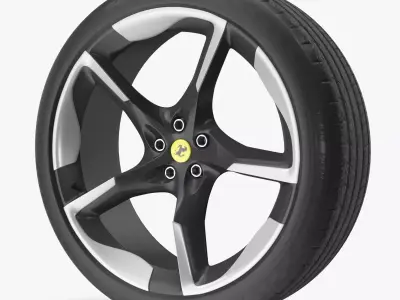 2023 Ferrari Purosangue SUV Wheel 3D model