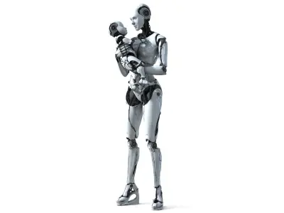 Mother and Son Cyborgs Collection 3D model