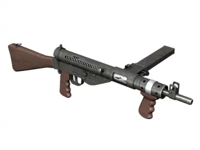 Sten MK V Submachine Gun 3D model